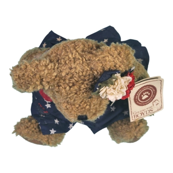 RARE Boyds Bears Bess Bearman 8” “Libearty” Stars Patriotic Plush with Tags - Picture 4 of 11